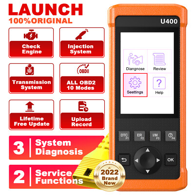 LAUNCH U400 Car OBD2 Scanner Auto Diagnostic Tool OIL EPB Reset Check Engine
