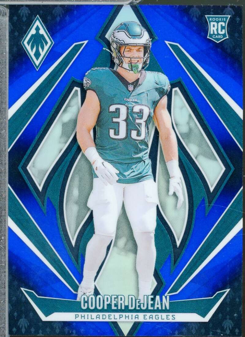 Cooper DeJean Rookie Card 2024 Panini Phoenix Blue Fade /249 #171