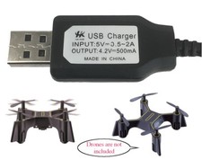 USB Charger Cable Sharper Image Quadcopter DX-1 Micro Drone
