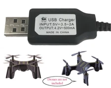 USB Charger Cable Sharper Image Quadcopter DX-1 Micro Drone