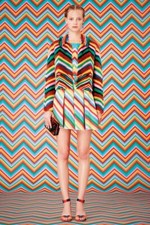 VALENTINO Resort 2015 Striped Colorful Skirt Size 38 XS