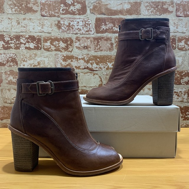 timberland peep toe booties