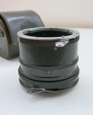 Nikon F extension tube set with case. Set consist of A, B1, C, D