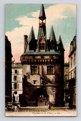 Postcard Bordeaux La Porte du Palais Gate of the Palace Paris Levy Fils Color