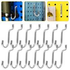  20 Pcs Peg Hooks Tool Hangers Board for Hanging Shop Garage up Perfboard