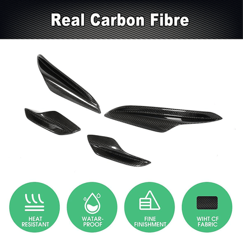 Carbon Front Splitter Flaps Canard Wings Frontlippe für BMW E90 E92 E93 M3 05-12 - Picture 5 of 11