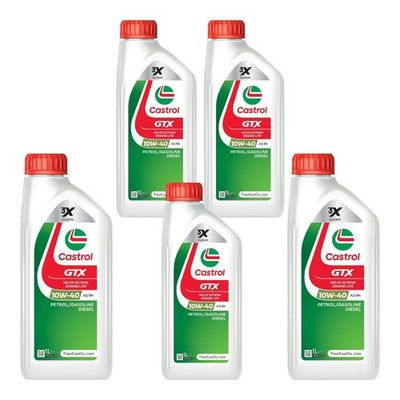 5 Liter Motoröl Auto CASTROL GTX 10W-40 ACEA A3/B4 FIAT MERCEDES RENAULT