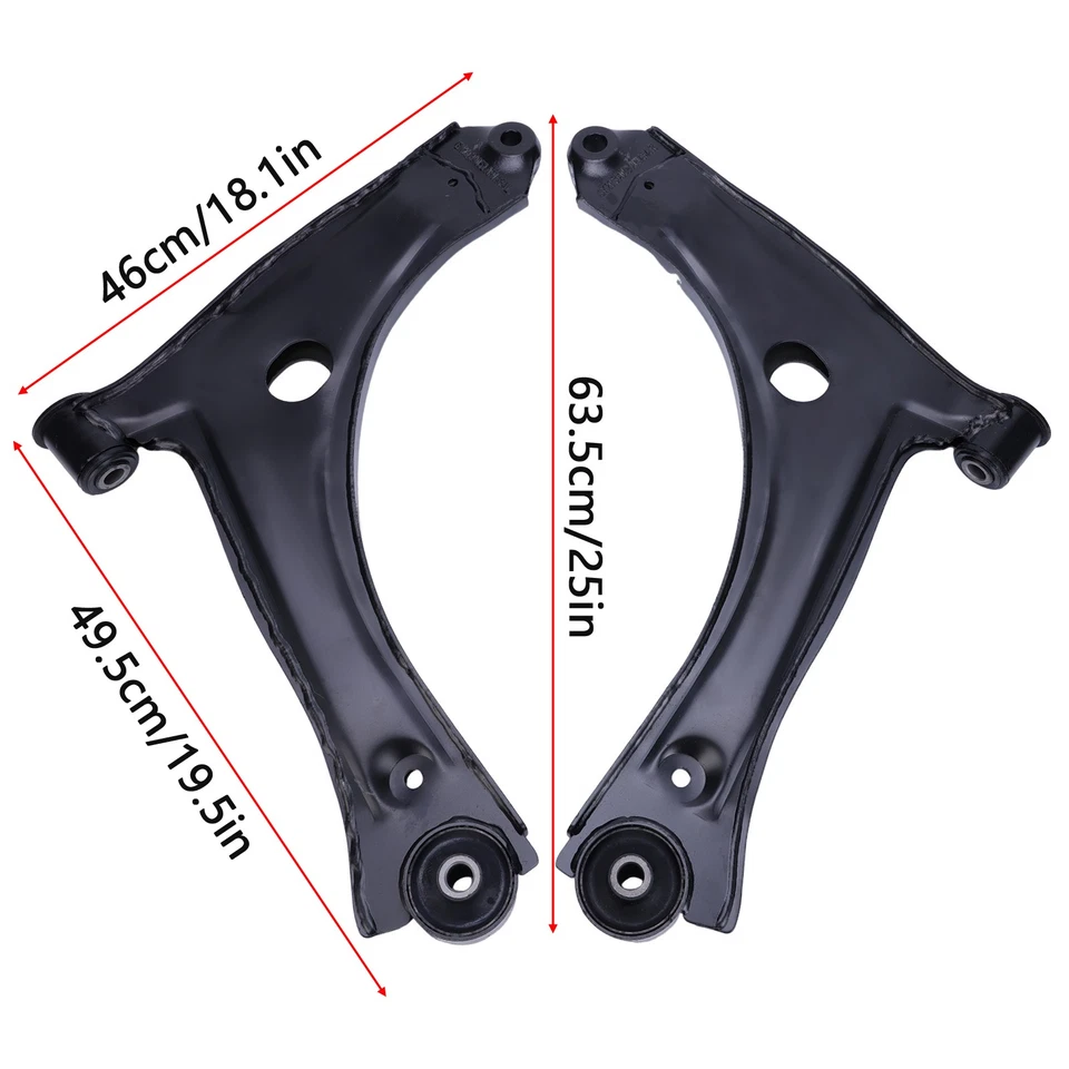 Par de brazo de control inferior de suspensión delantera derecha derecha para Ford Transit 150 250 350 Foto 4 de 4