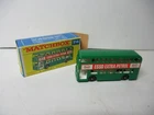 Matchbox Lesney Regular Wheels #74 Daimler Bus- GREEN body, "ESSO", F TYPE BOX