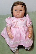 Lovely baby girl doll by BZ Dolls. Vinyl / cloth.