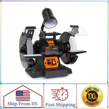 WEN BG4280 5-Amp 8-Inch Variable Speed Bench Grinder with Flexible Work Light