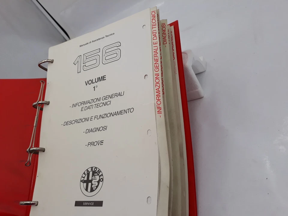 Manuale officina Alfa Romeo Alfa 156 Volume N. 1 istruzioni per riparazioni 1997 - Immagine 4 di 4