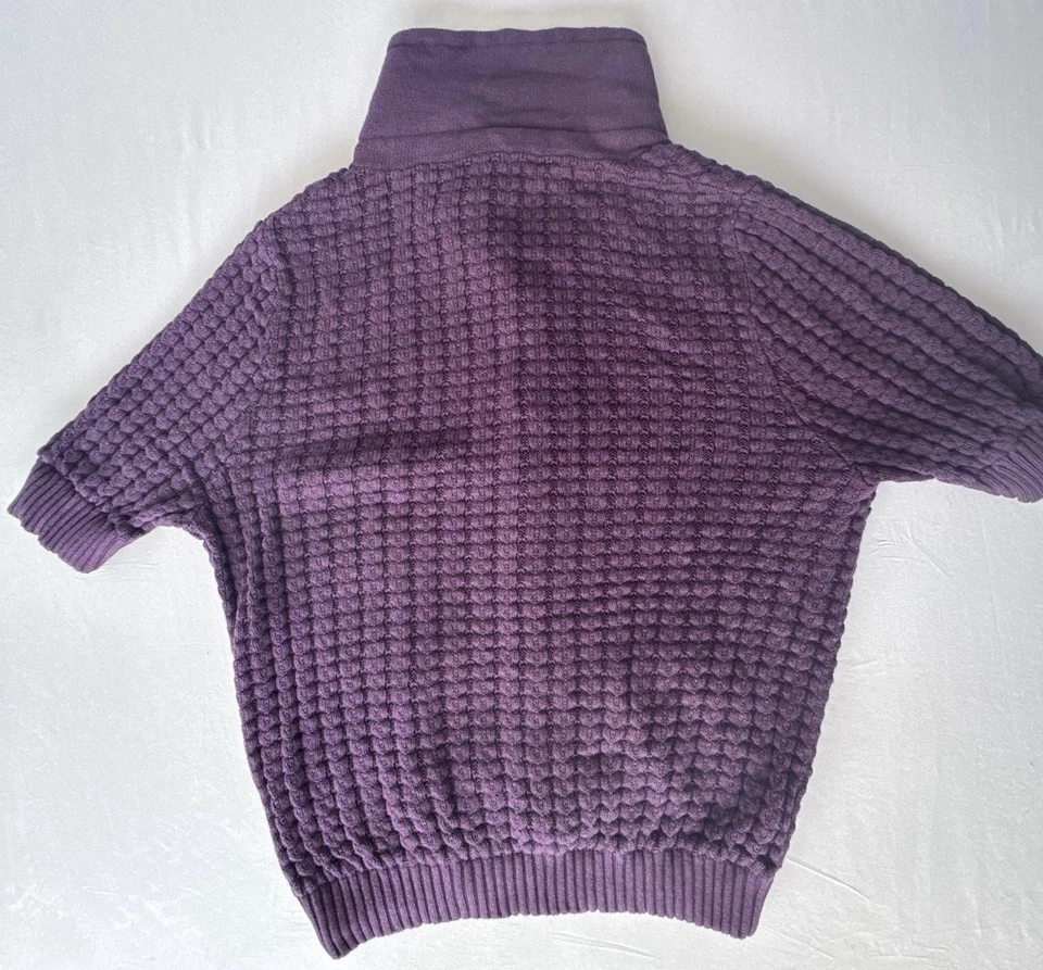 Marc by Marc Jacobs Women's L Purple Collared Short Sleeve Sweater Button Top - Image 4 of 4
