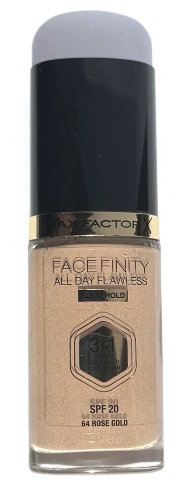 Max Factor Face Finity All Day Flawless 3 In 1 Foundation 64 Rose Gold 30ml - Bild 2 von 2