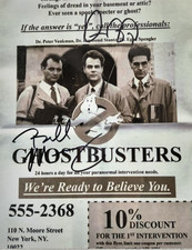 Bill Murray & Dan Aykroyd Signed 8x10 Photo Ghostbusters Autograph Pic w/ CoA