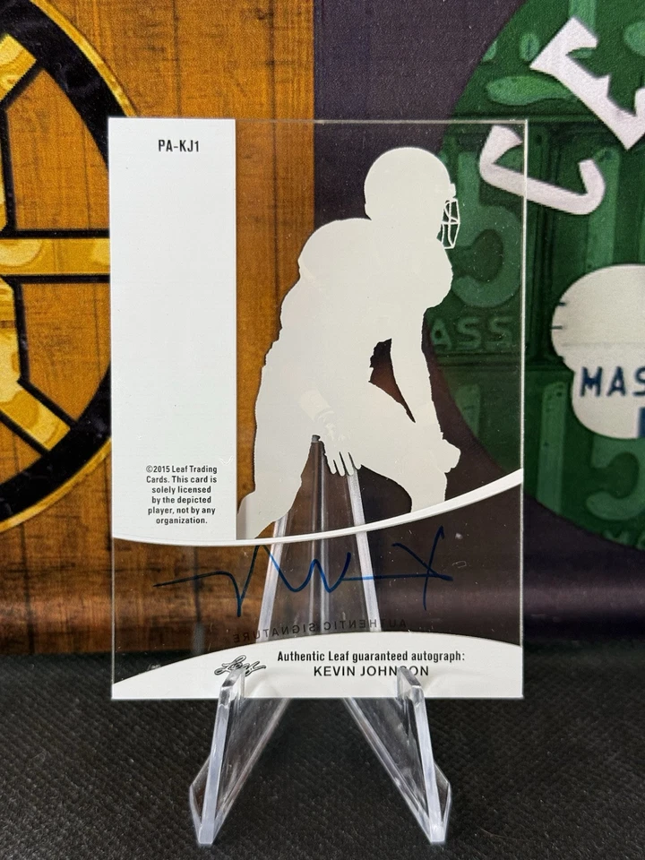 2015 Leaf Trinity Pure Auto Kevin Johnson #PA-KJ1 Rookie Autograph Wake Forest - Image 2 of 2