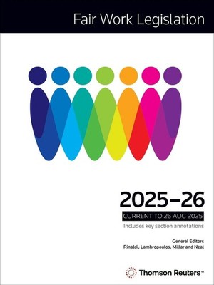 Fair Work Legislation 2025-2026 by Aaron Neal Paperback Book