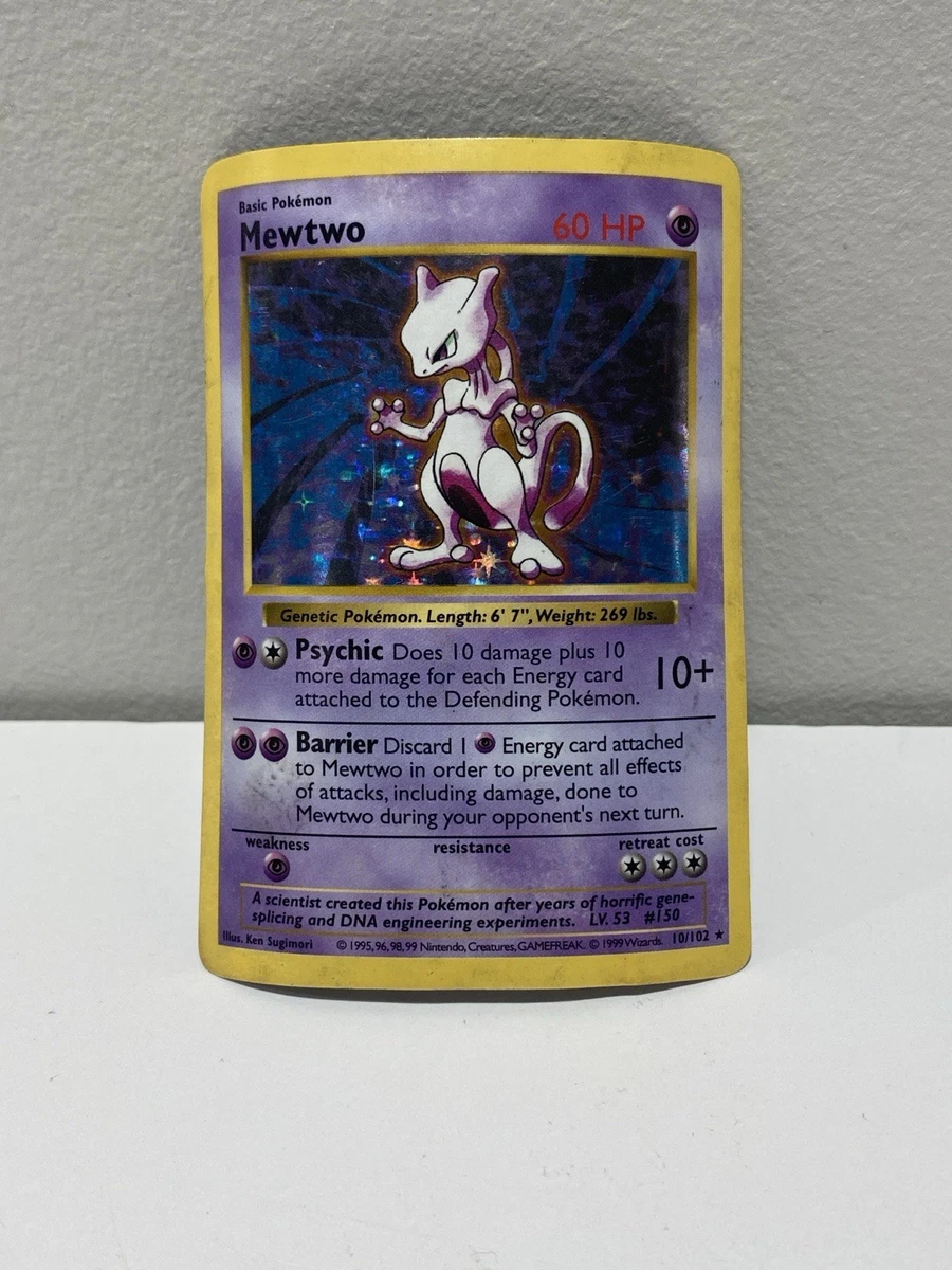 Mewtwo Pokémon TCG Shadowless Individual Collectible Card Game