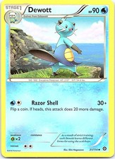 Dewott Steam Siege 31/114 Uncommon Pokemon Near Mint Pokemon Card