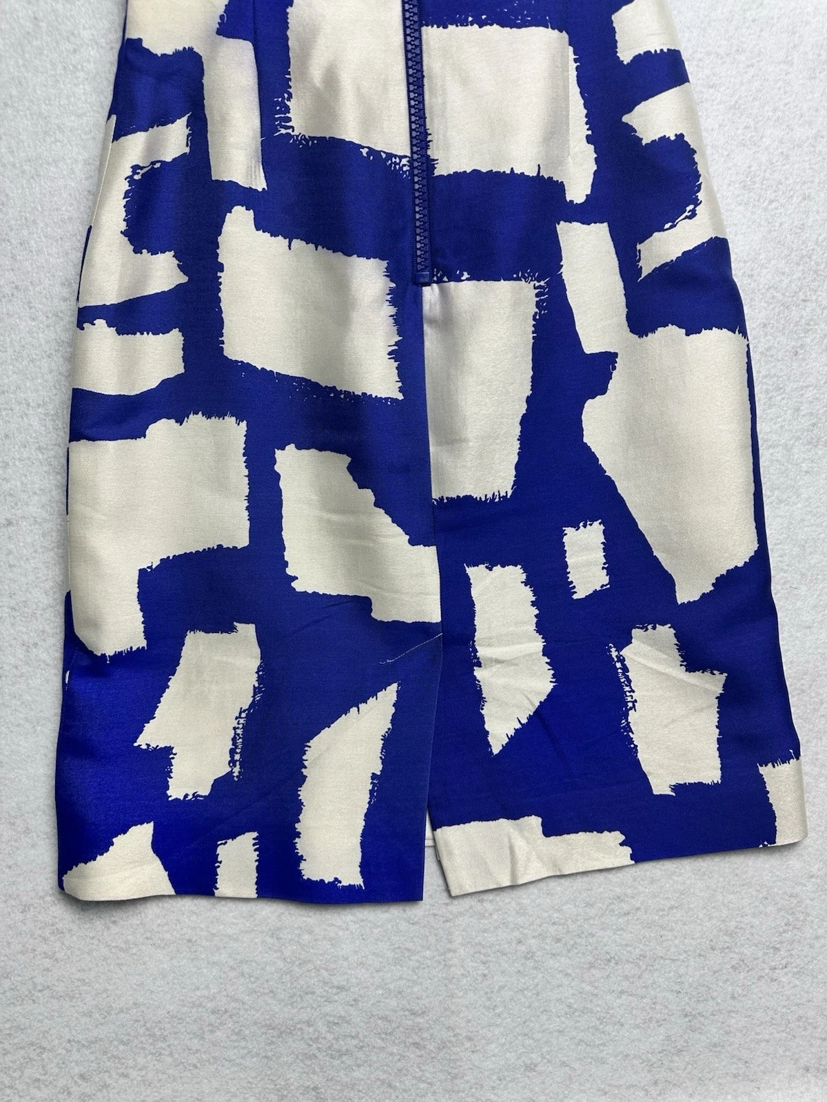 Abito da cocktail donna Kate Spade taglia 2 misto seta stampa astratta zip us intime ottimeioni