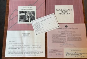 1989 Welcome To The Bradford Exchange Welcome Packet