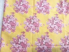 Free Spirit Westminster Cotton Floral Fabric Hydrangea Olivia's Holiday Pink Yel