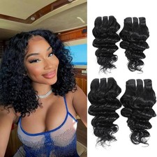 JTdebade Deep Wave Human Hair bundles 10 12 Inch 12A Grade Brazilian 100 Virgin