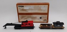 Tyco 932 HO Operating Crane Car with Boom Tender LN/Box