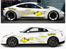 2pcs Large Car Body Side Stickers Waterproof Vinyl Decal Universal 12 Pc Pika