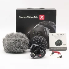 Rode Professional Microphone Stereo VideoMic X Wired XLR On-Camera Microphone