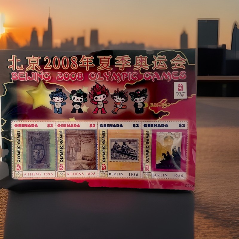 [75472] Grenada 2008 Olympic Games Beijing Berlin Stamps on Stamps Sheet MNH