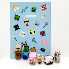 Minecraft Villager Lava Mascot Keychain Strap Lot