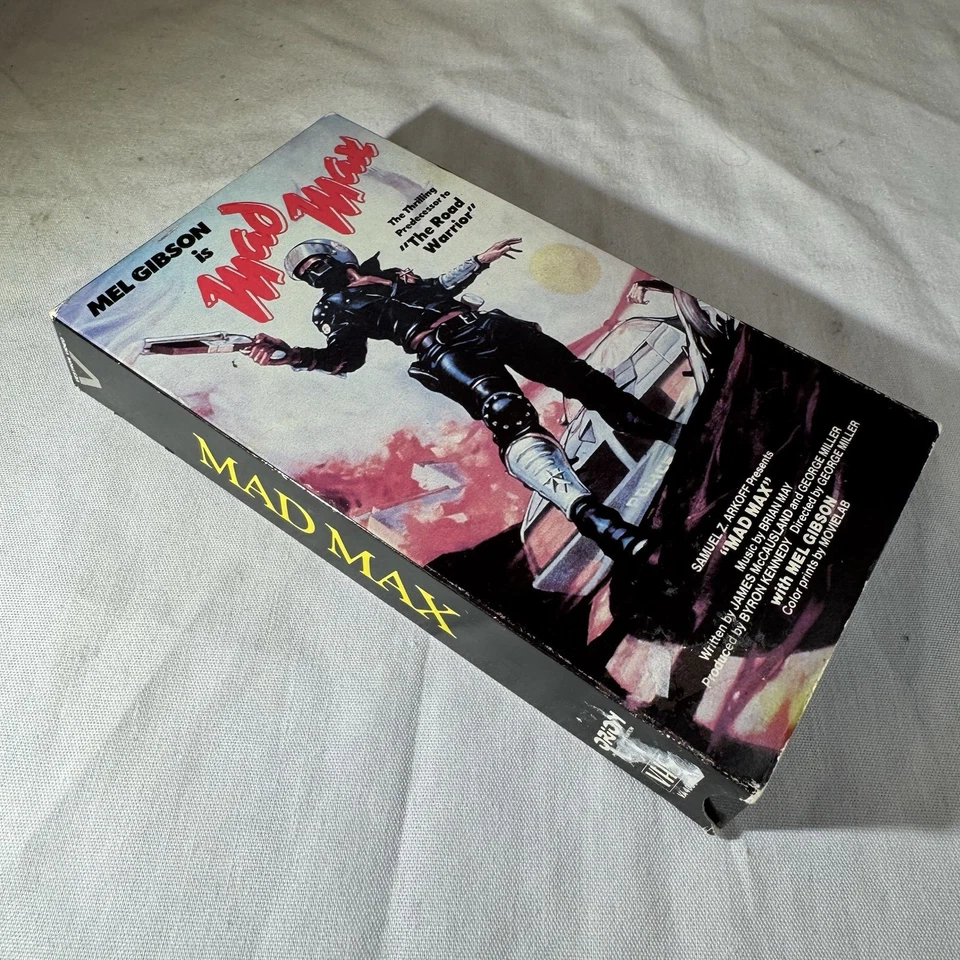 Vintage Mad Max VHS Movie Tape Mel Gibson 1979 1983 Vestron Video Foto 3 de 4