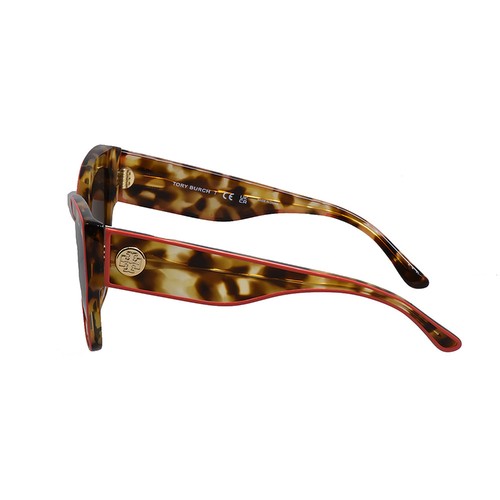 Tory Burch TY 7184U 200073 Schildpatt/Koralle Kunststoff Sonnenbrille braune Gläser - Bild 3 von 3
