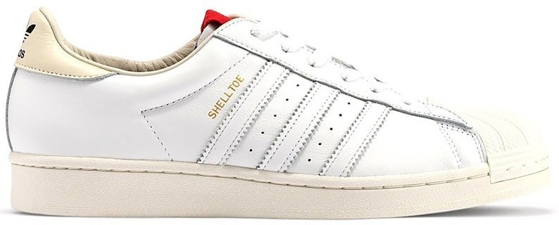 adidas 424 x Superstar Shell Toe White Scarlet for Sale | Authenticity  Guaranteed | eBay