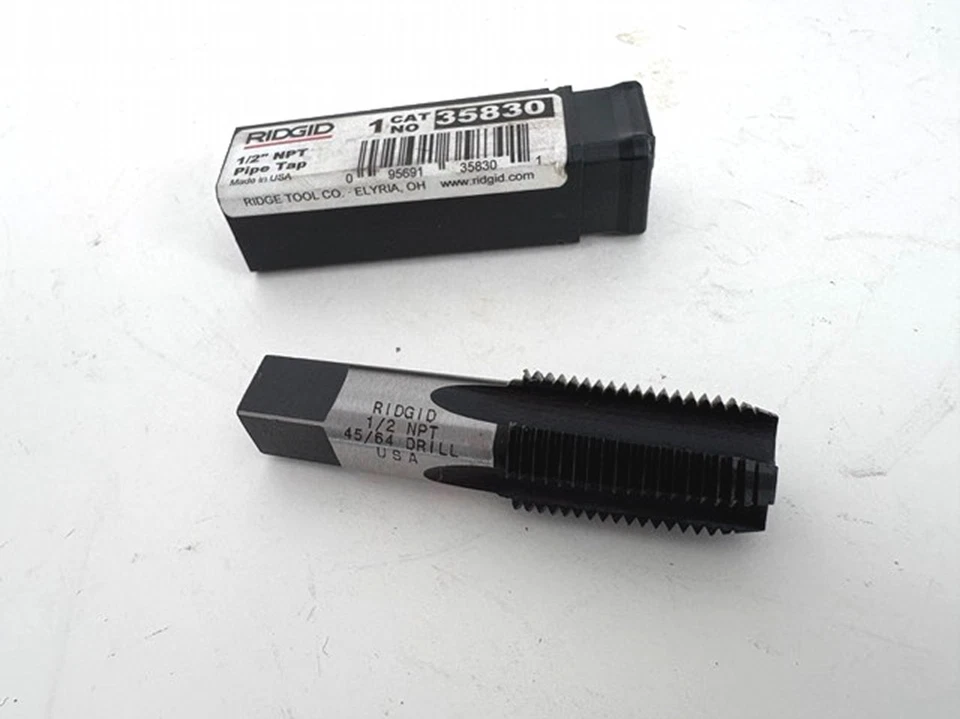 RIDGID 1/2" NPT Pipe Tap #35830 NEW Made in USA - Image 4 of 4