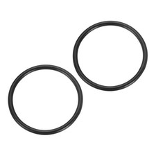 2x Black 2" Metal O Ring Seamless 304 Stainless Steel Ring 4x50mm for DIY Craft
