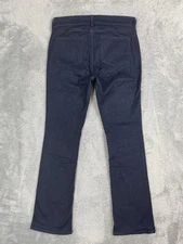 NYDJ Jeans Womens 10 Blue Dark Wash Billie Mini Bootcut Lift Tuck Denim MDNM2049