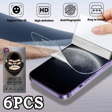6Pcs HD Screen Protector For iPhone 15Pro Max 15 15Plus 15Pro
