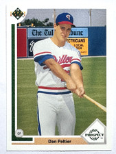 ROOKIE CARD DAN PELTIER Texas Rangers 1991 Upper Deck TOP PROSPECT '91 Card #69. rookie card picture