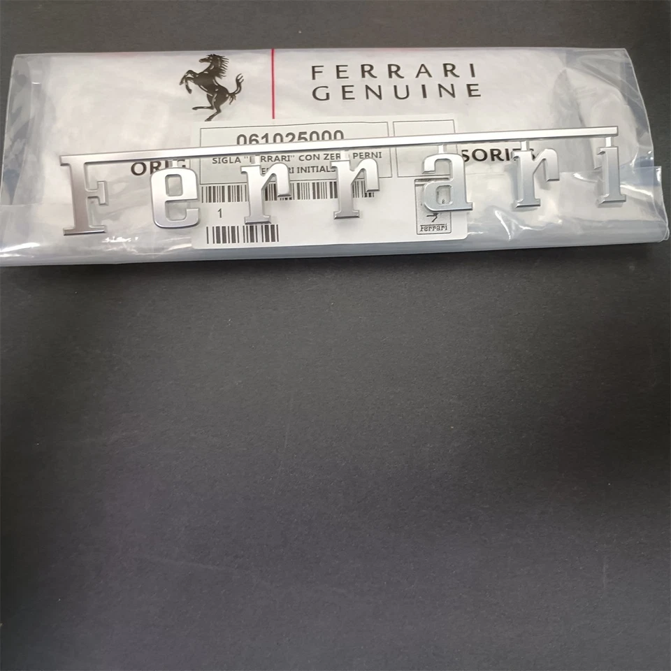 Insignia emblema Ferrari Rear Script 360 F430 458 488 F12 812 308 328 2 pines 61025000 Foto 3 de 3