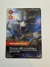 Signature Volibear - Relentless Storm - 300*/298 - Riftbound Origins — live eBay listing