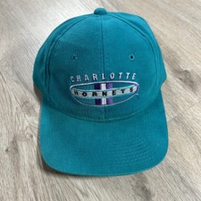 Vintage Sports Specialties Charlotte Hornets Hat Snapback NBA Blue Green Cap