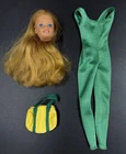 Vintage 1983 Great Shape Barbie Doll #7311 UK Version Head Outfit & Bag Only