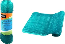 Dependable Industries Inc. Essentials Grass Bathmat 24.5" x 13.5", Turquoise 