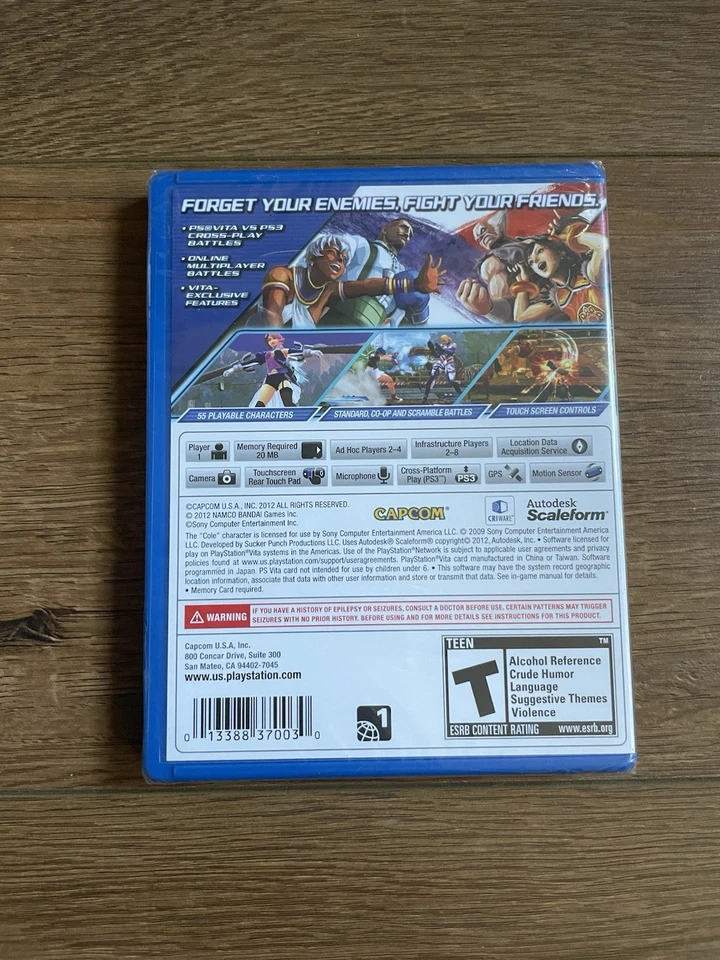 Street Fighter X Tekken (Sony PlayStation Vita, 2012) Capcom US Release - NEW - Image 2 of 4