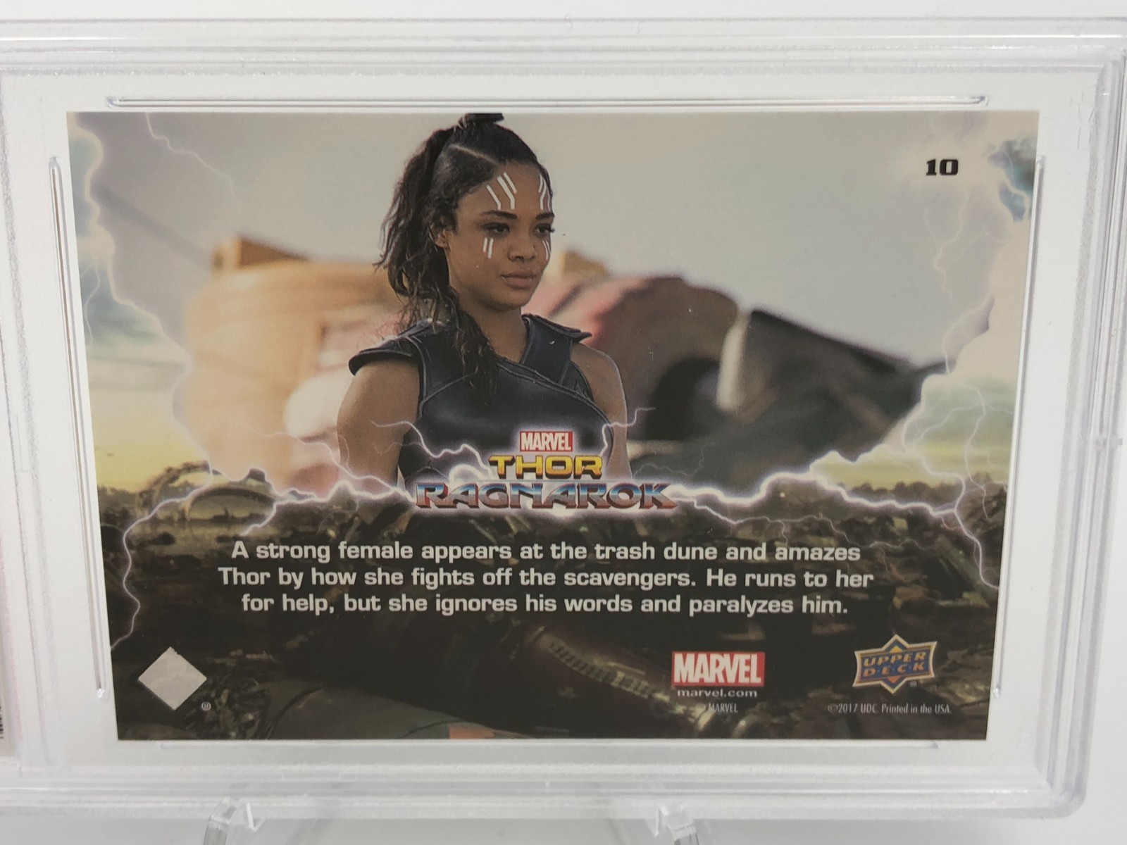 TESSA THOMPSON AUTO card VALKYRIE THOR RAGNAROK Signed MARVEL PSA GEM MINT 10 view 5