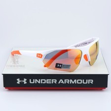 New UNDER ARMOUR UA 7000S IXN Sport Men Sunglasses Matte White / Orange