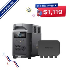 EcoFlow 800W Alternator Charger with Power Station Certified Refurbished