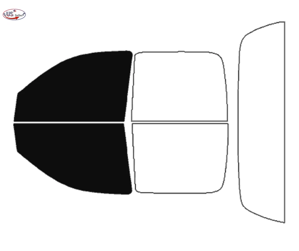Kit de película de tinte de ventana de 2 capas precortada para Mitsubishi Raider 2006-2010 doble cabina Foto 2 de 4